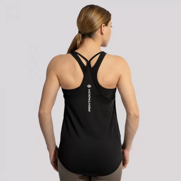  Damen-Tanktop PENTAGON UNITY WOMENS MESH TANK TOP K09045 SCHWARZ 