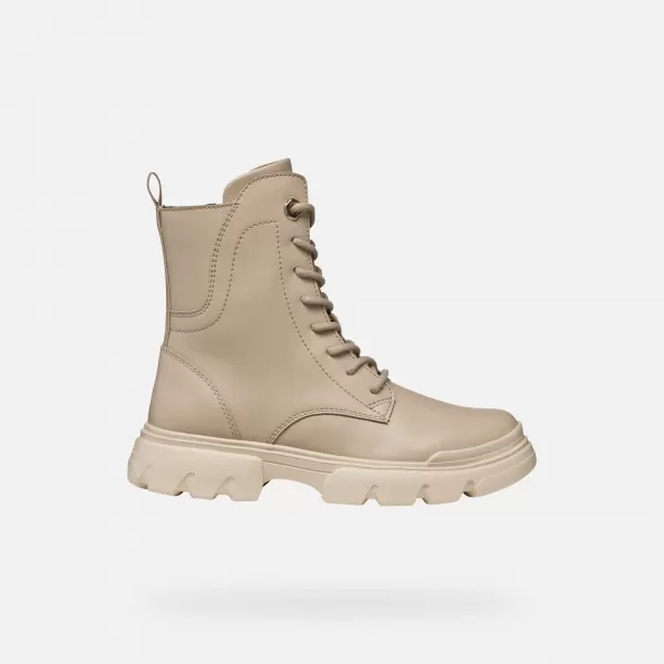  Stiefeletten für Mädchen GEOX JUNETTE J56HVB000BCC5000 BEIGE 