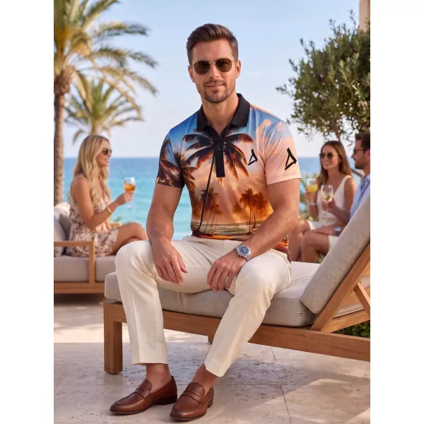 Herren-Funktions-T-Shirt mit Premium-Kragen ALTISPORT VOJ/ALM116TR05 PALMEN 