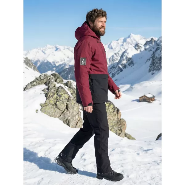  Herren-Winterjacke ALTISPORT GAL BURGUND 