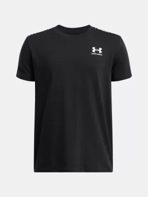 T-Shirt für Jungen UNDER ARMOUR UA B ICON TAPED SS 6001583-001 SCHWARZ