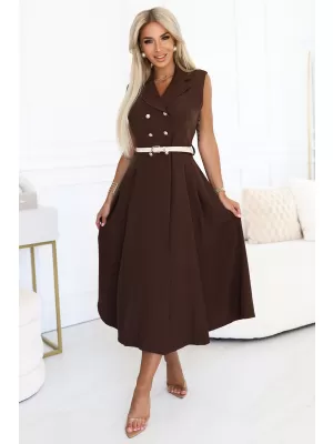 Kleid NUMOCO 596-4 SCHOKOLADE