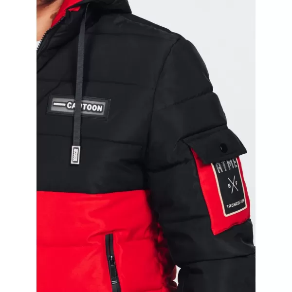  Jacke DSTREET TX5052 SCHWARZ/ROT 