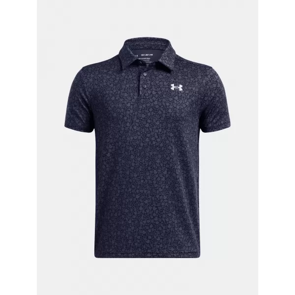  T-Shirt für Jungen UNDER ARMOUR UA PLAYOFF PRINTED POLO 1382681-413 BLAU 