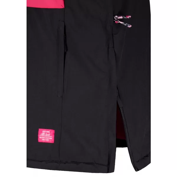  Winterjacke für Damen ALTISPORT GANICE SCHWARZ/ROSA 