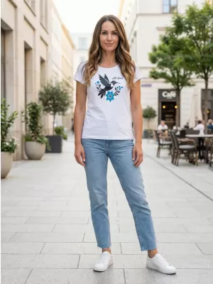 Frauen t -Shirt mit kurzen Ärmeln ALTISPORT ALW192122 WEIß