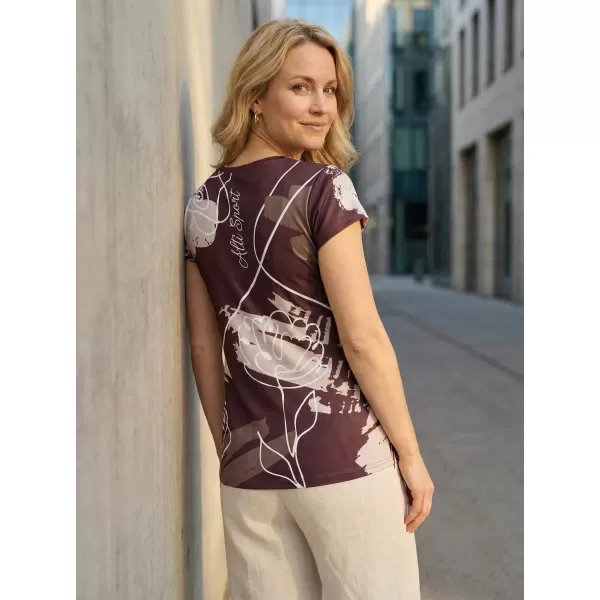  Damen Freizeitshirt Premium ALTISPORT VOJ/ALW120TR06 BRAUN 