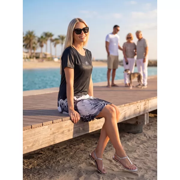  Erweitertes Premium-T-Shirt für Damen ALTISPORT VOJ/ALW090SAT02 SCHWARZ 
