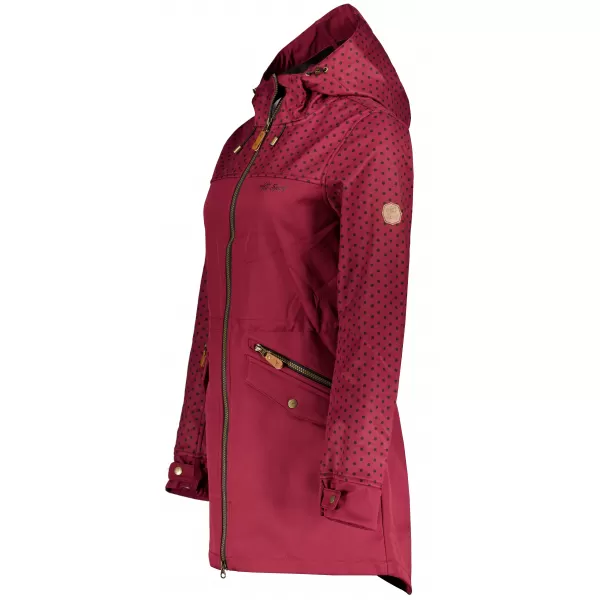  Frauen -Softshelljacke für Frauen ALTISPORT GEMEE BURGUND 