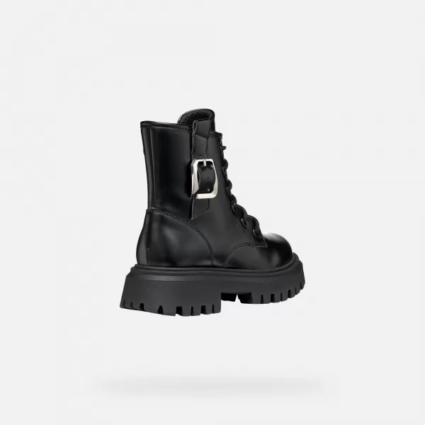  Stiefeletten für Mädchen GEOX MAQUINNENS J56M6C000CNC9999 SCHWARZ 