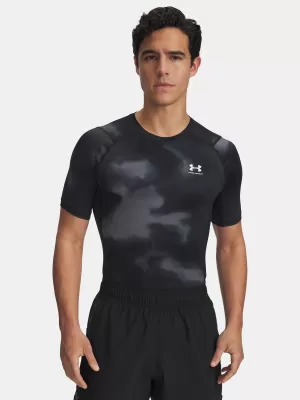Herren-T-Shirt UNDER ARMOUR UA HG ARMOUR PRINTED SS 1383321-003 SCHWARZ