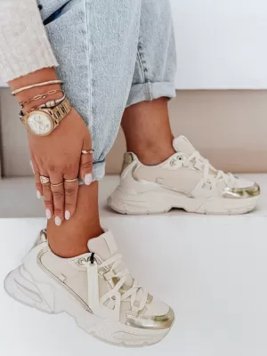 Damenschuhe DSTREET ZY1016 BEIGE