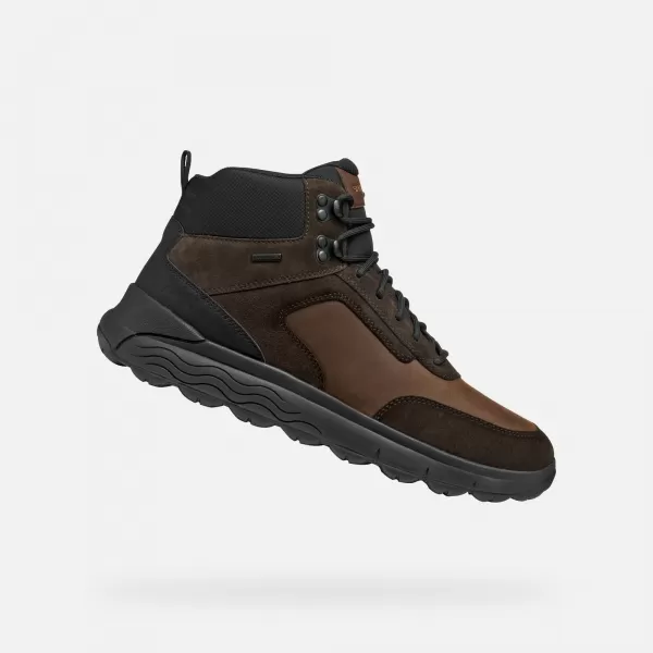  Herrenschuhe GEOX SPHERICA 4X4 ABX G011178 DUNKELBRAUN 