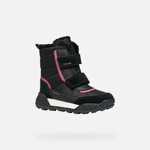  Stiefeletten für Mädchen GEOX TREKKYUP AB J46M7E08V22C0922 SCHWARZ 