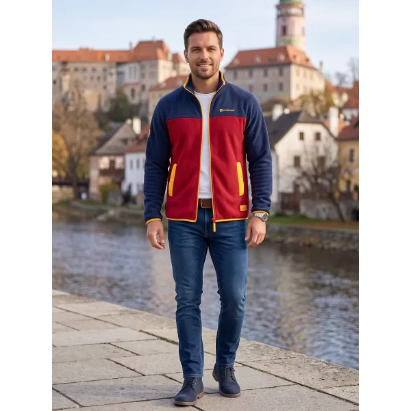  Fleece-Sweatshirt für Herren ALTISPORT GAMEL BURGUND 