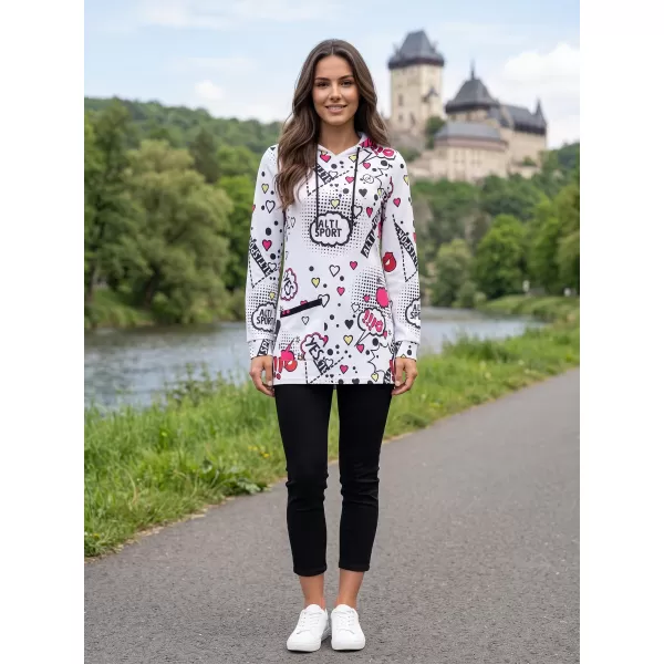  Damen-Sweatshirt ALTISPORT GITA WEIß 