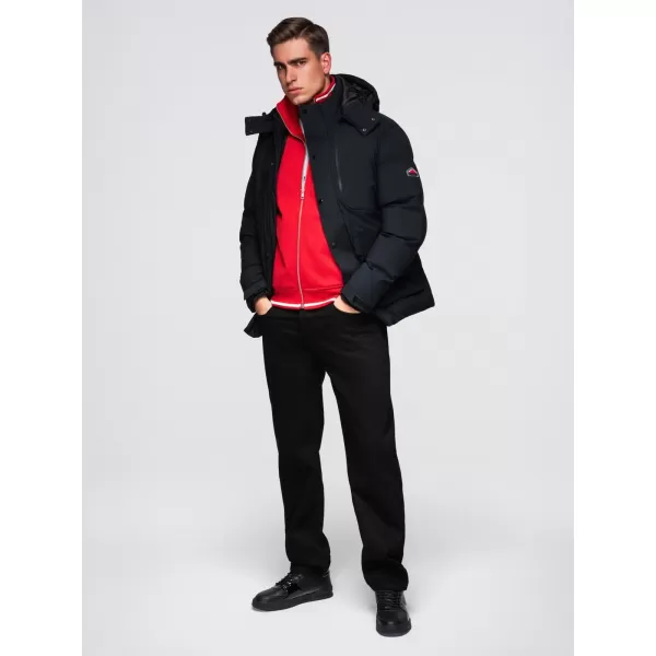  Herren-Winterjacke OMBRE OM-JAHP-0306 SCHWARZ 