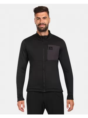 Fleece-Sweatshirt für Herren KILPI ERIN-M ZM0206KI SCHWARZ