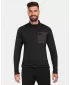Fleece-Sweatshirt für Herren KILPI ERIN-M ZM0206KI SCHWARZ