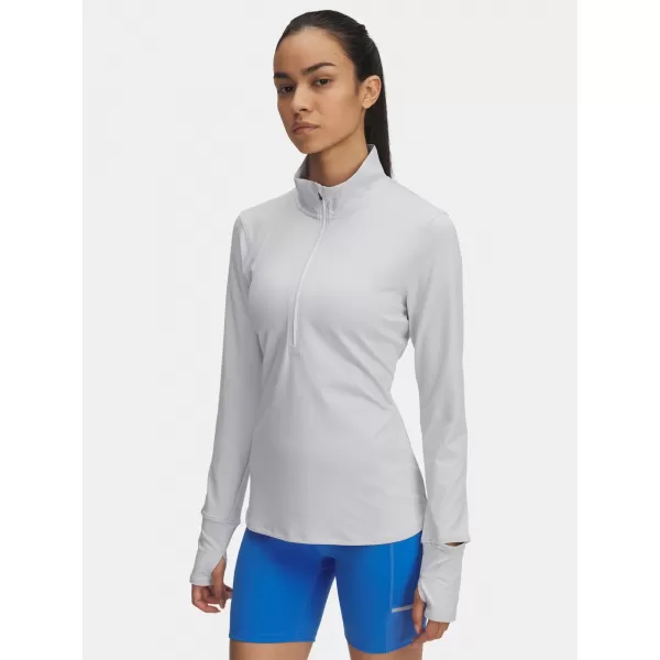  Damen-T-Shirt UNDER ARMOUR UA LAUNCH PRO HALF ZIP 1379349-014 GRAU 