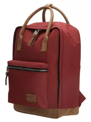 Rucksack ENRICO BENETTI SANTIAGO NOTEBOOK BACKPACK 17 L BURGUND