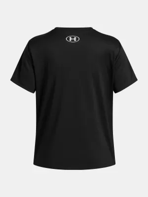 Mädchen-T-Shirt UNDER ARMOUR TECH VARSITY GRAPHIC SS 6007917-001 SCHWARZ