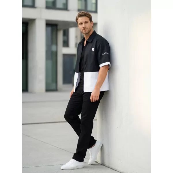  Premium-Shirt für Herren ALTISPORT VOJ/ALM051KOS01 SCHWARZ UND WEIß 