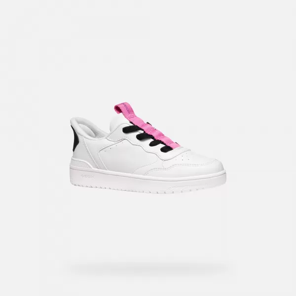  Mädchen-Sneaker GEOX WASHIBA FAST IN J56NSA05415C0563 WEIß 