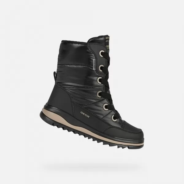  Winterstiefel für Mädchen GEOX ADELHIDE AB J16EWA0LVBCC9999 SCHWARZ 