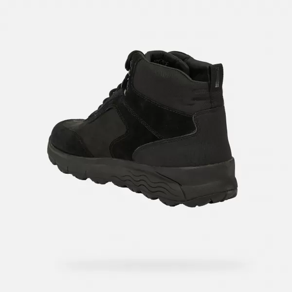 Herrenschuhe GEOX SPHERICA 4X4 B ABX G011180 SCHWARZ 