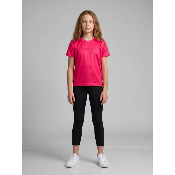  Funktionaler t -Shirt -Prämie von Kindern ALTISPORT VOJ/ALK075TR01 LEUCHTEND ROT 