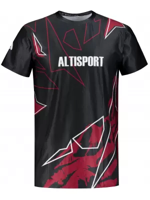Herren Freizeithemd Premium ALTISPORT VOJ/ALM123TR06 SCHWARZ-ROT