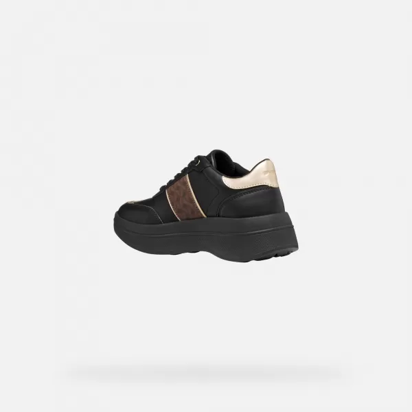  Damen-Sneaker GEOX SPHERICA ECUB-3 G009711 SCHWARZ 