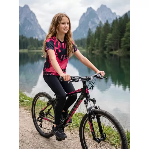 Funktionaler t -Shirt -Prämie von Kindern ALTISPORT VOJ/ALK076TR01 HEIßROSA 