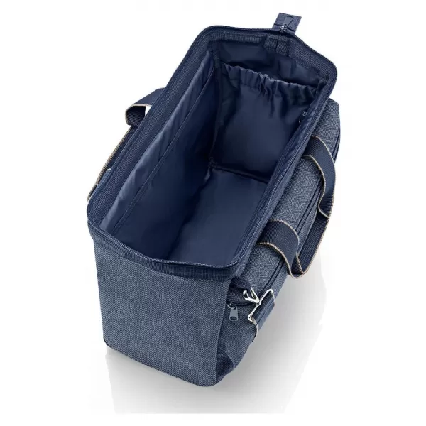  Tasche REISENTHEL ALLROUNDER S POCKET FISCHGRÄTENMUSTER DUNKELBLAU 