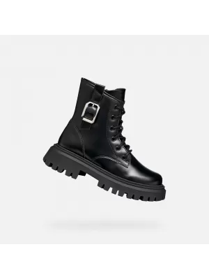 Stiefeletten für Mädchen GEOX MAQUINNENS J56M6C000CNC9999 SCHWARZ