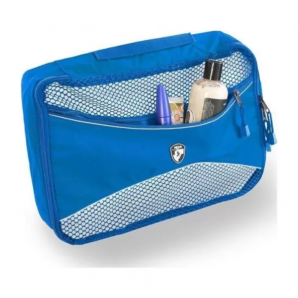  Satz von Organisatoren HEYS ECO PACKING CUBE 5PC SET II BLAU 