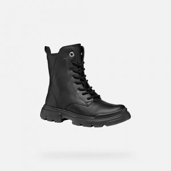  Stiefeletten für Mädchen GEOX JUNETTE J56HVB000BCC9999 SCHWARZ 
