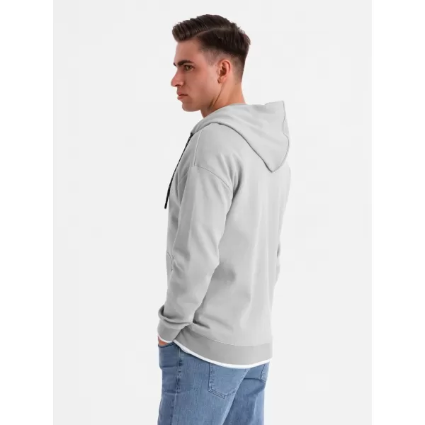  Herren -Sweatshirt OMBRE BLACK OM-SSZP-0210 GRAU 