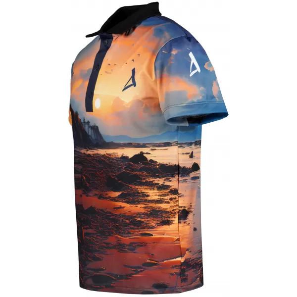  Herren-Funktions-T-Shirt mit Premium-Kragen ALTISPORT VOJ/ALM116TR05 BANK 