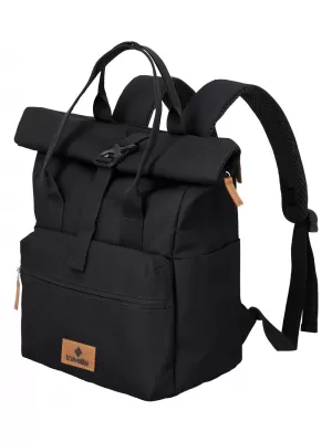 Rucksack TRAVELITE BASICS SHORT HANDLE ROLL-UP SCHWARZ