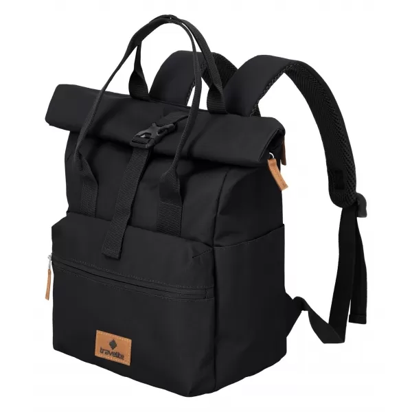  Rucksack TRAVELITE BASICS SHORT HANDLE ROLL-UP SCHWARZ 