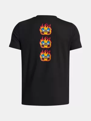 T-Shirt für Jungen UNDER ARMOUR UA FLAME WM SS 6005059-001 SCHWARZ