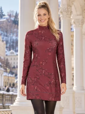 Rollkragenpullover für Damen ALTISPORT GWENITH BURGUND