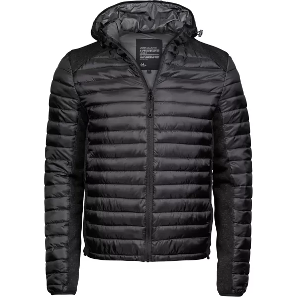  Herrenjacke TEE JAYS | TJ 9610 SCHWARZ/SCHWARZ MELANGE 