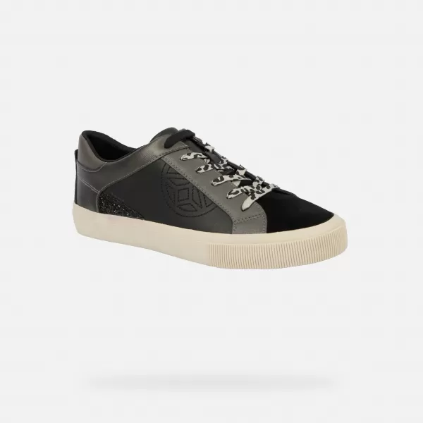  Damen-Sneaker GEOX EMMELENY G009447 SCHWARZ 