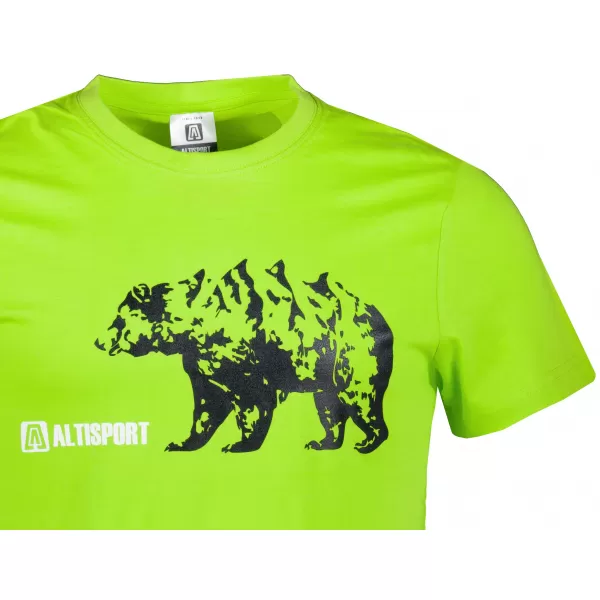  Herren t -Shirt mit kurzen Ärmeln ALTISPORT ALM193129 KALK 