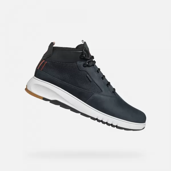  Herren-Stiefeletten GEOX AERANTIS 4X4 B ABX DUNKELBLAU 