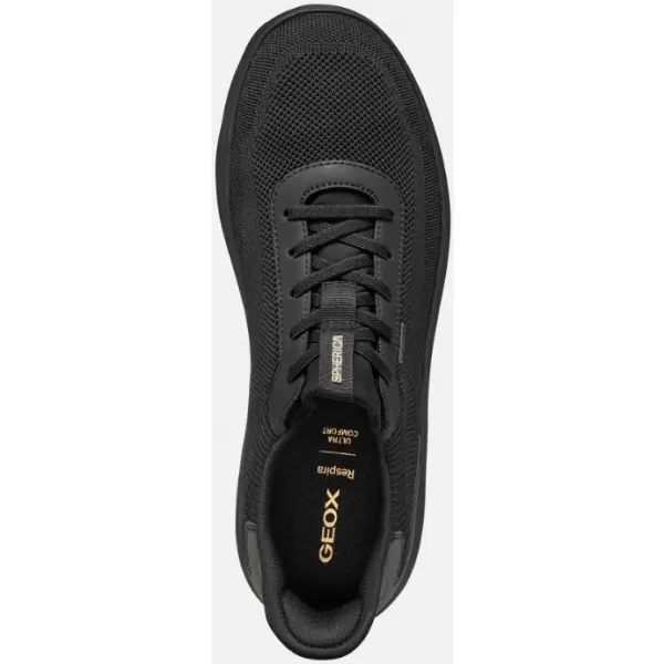  Herren-Sneaker GEOX SPHERICA PLUS SCHWARZ 