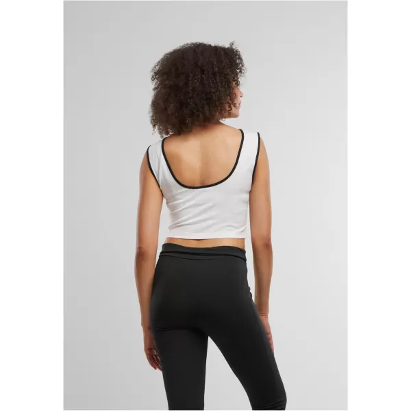  Damen-Tanktop URBAN CLASSICS TB7486A WEIß/SCHWARZ/WEIß/SCHWARZ 